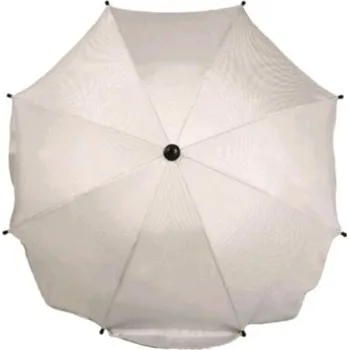 Slunečník na kočárek světle šedý