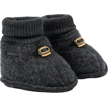 Capáčky MIKK-LINE Dětské kožené capáčky Jelenice – barefoot, protiskluzové Velikost: 74-80 Šedá 74-80