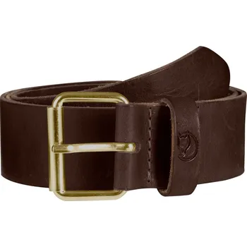 Opasek pásek FJÄLLRÄVEN Singi Belt 4 cm Leather Brown - 85