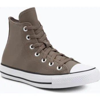 Pánské tenisky Tenisky Converse Chuck Taylor All Star Faux Leather Hi classic taupe/dark matter