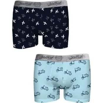 Pánské boxerky John Frank JF2BEF32 2pack mix L