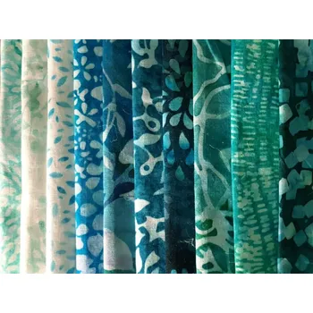 Hoffman balíček tyrkysová bali batika bavlněná látka