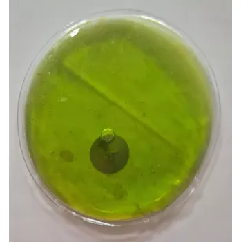 ohřívač rukou Zahřívací polštářek - kruh žlutozelený 68g