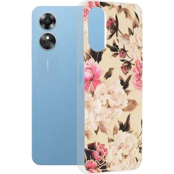 Pouzdro na mobilní telefon Techsuit Marble Series Oppo A17 Mary Berry Nude