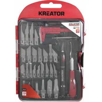 Sada nářadí KRTH23202 - Modelářské nožíky sada 36ks KREATOR