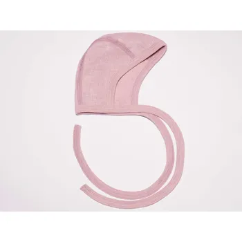 Čepice Zavazovací čepička z merino vlny, hedvábí a bavlny Barva: růžová, Velikost: 62/68