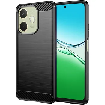 Pouzdro na mobilní telefon Techsuit Carbon Silicone pro Oppo A5 Pro 4G A5 Pro 5G černý