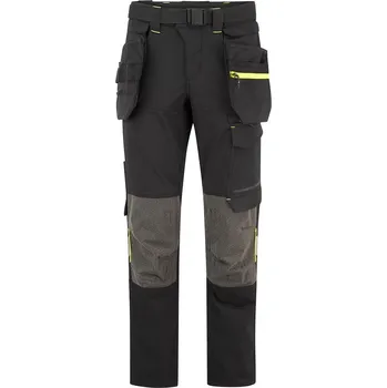 Pánské oblečení PORTWEST EV4 EV447 STRETCH HOLSTER / Pánské strečové voděodolné kalhoty do pasu - černá UK 36/EU 52