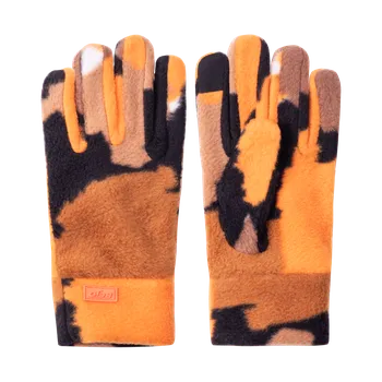 Rukavice Dětské Fleecové rukavice BEJO COOKIE GLOVES KIDS M000280469 – Hnědá S/M