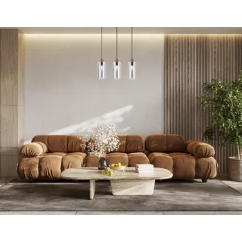 Závěsné svítidlo 3x E27 šedá ITALUX Naster PND-23051-3-WO