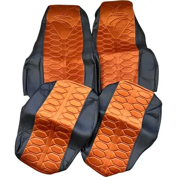 Ochranný autopotah Potahy sedadla Scania NTG hnědo/černé