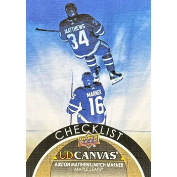 Karetní hra insert karta MATTHEWS/MARNER 21-22 UD Ser. 1 Canvas Checklist číslo C90