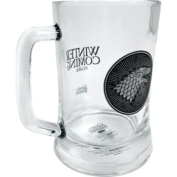 Skleněný korbel Game of Thrones|Hra o trůny: House Stark (objem 350 ml)