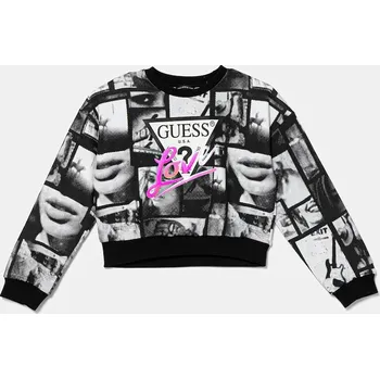 Chlapecké oblečení Dětská bavlněná mikina Guess J5YQ03.KA6R4.9BYA černá 99X, vel. 147-157