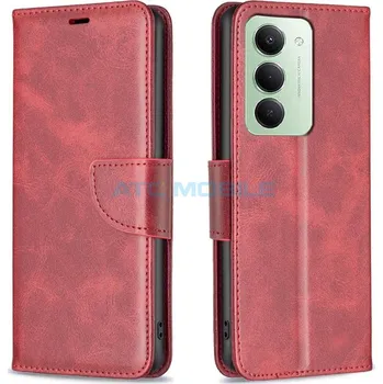 Pouzdro na mobilní telefon Pouzdro Shield4U Xiaomi Redmi 15 5G Lambskin Texture otevírací červené a zpět 33 Kč s ATC Clubem