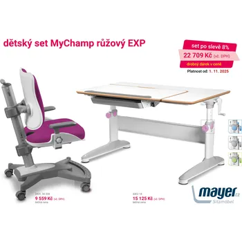 Dětský pokoj Mayer CZ Dětský set MyChamp růžový EXP