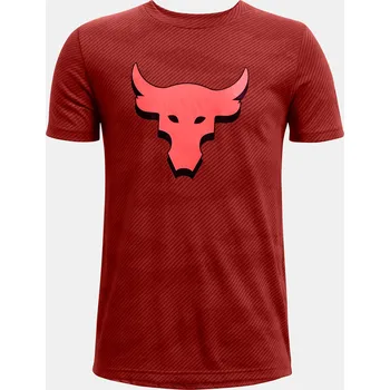 Chlapecké tričko Chlapecké tričko Under Armour UA Project Rock Camo S 1370252-635 Červená YXL