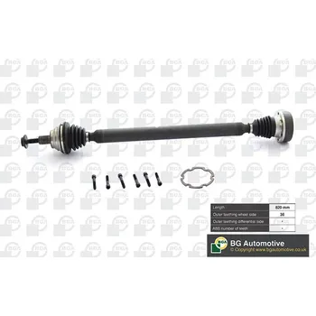 Poloosa kola Hnací hřídel - poloosa BGA DS8101R