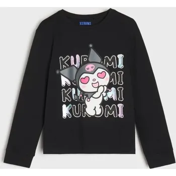 Dívčí oblečení Sinsay - Bavlněná halenka s&nbsp;potiskem Kuromi - černá - 220IT-99X - 220IT-99X-116