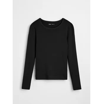 Sinsay - Tričko s dlouhými rukávy - černá - 470EU-99X - 470EU-99X-XS