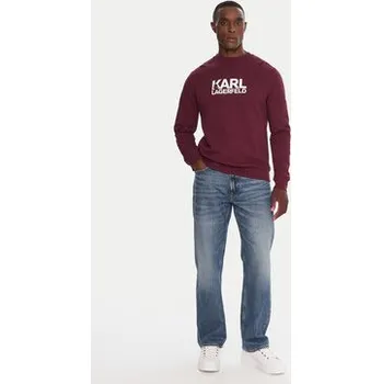 Dámská mikina KARL LAGERFELD Mikina 705091 554917 Bordó Regular Fit XXL