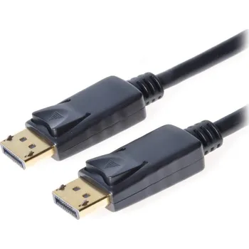 Video kabel PremiumCord DisplayPort 1.2/ zlacené konektory/ 5m/ černý