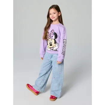 Dívčí oblečení Sinsay - Mikina typu crewneck Minnie Mouse - levandulová - 358DN-04X - 358DN-04X-122