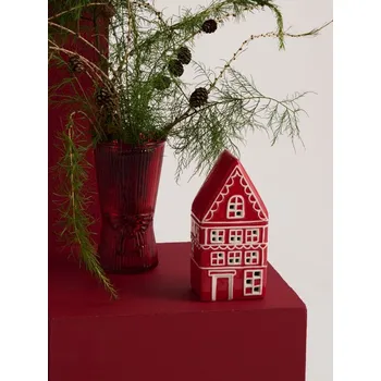 Vánoční dekorace Sinsay - Vánoční dekorace ve tvaru domečku - červená - 861GF-33X - 861GF-33X-ONE