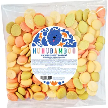 Pamlsek pro psa Huhubamboo MINI piškoty pro psy MIX 80 g