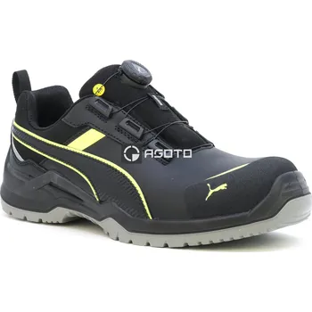 Pracovní obuv PUMA Krypton Disc S3 ESD pánská pracovní obuv polobotka černá rychlozavazování 44