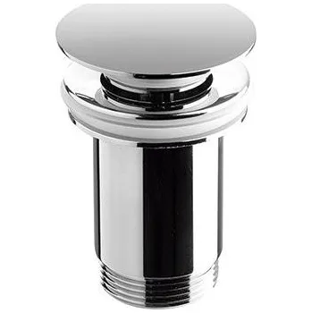 Sifon Bathco 0212 - Umyvadlová výpusť bez přepadu CLICK-CLACK pr. 6 cm lesklý chrom