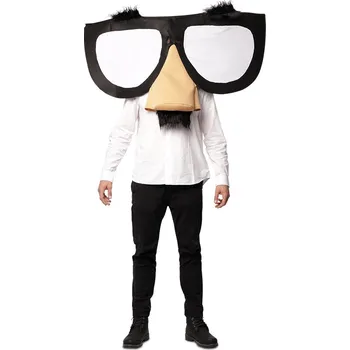 Karnevalová maska Eurocarnavales, s.a. Maska - Velké brýle nos knír obočí