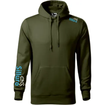Rybářské oblečení Silluro mikina s kapucí khaki Velikost: XL