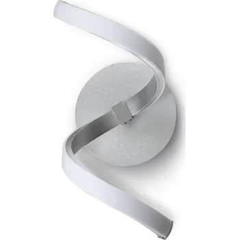 Nástěnné svítidlo Mantra Nur, moderní nástěnné svítidlo 10W LED 3000K, stříbrná/chrom, stmívatelné, výška 32cm