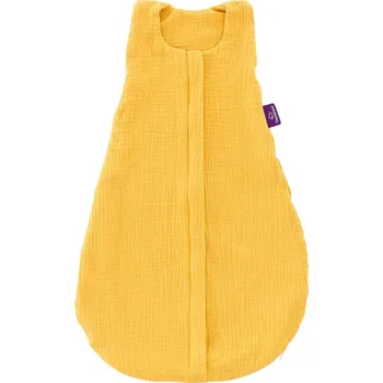 Fusak TRÄUMELAND letní spací pytel Liebmich Musselin Senfgelb 90 cm