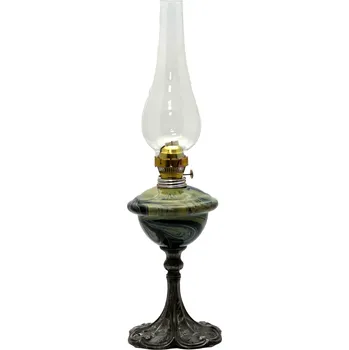 Petrolejová lampa Petrolejová lampa s cínovou nohou - duhová | 87868 modrá