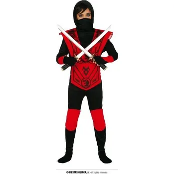 Karnevalový kostým Kostým Dětský kostým ninja červený 10 -12 let