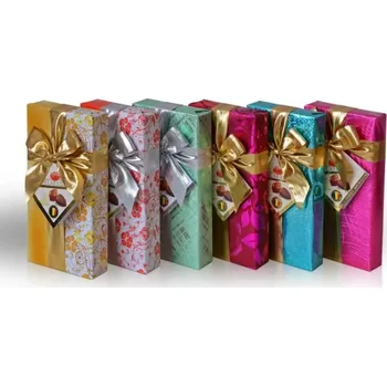 Bonboniéra Belgické pralinky DELAFAILLE 200 g - DÁREK s MAŠLÍ / MIX BAREV (originální belgické pralinky / mix barev a motivů)