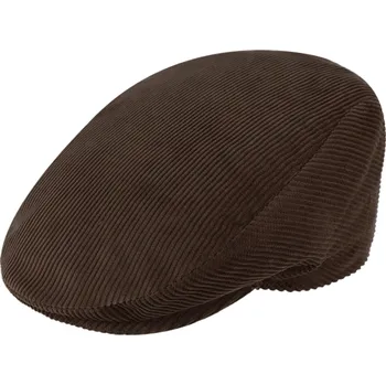 Čepice Fiebig - Headwear since 1903 Pánská hnědá manšestrová bekovka s nepromokavou podšívkou Velikost: 61 cm (XL)