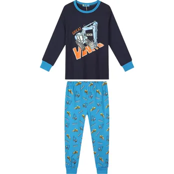 Chlapecké oblečení CHLAPECKÉ PYŽAMO modrá/tm.modrá Kugo MP3777