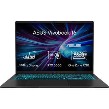 Notebook ASUS NTB V16 (V3607VH-RP026W), Core 5 210H, 16" 1920x1200, 16GB, 1TB SSD, Intel+RTX5050, W11 Home, Matte Black