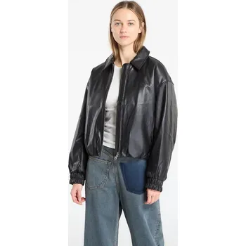 Pánská bunda Bunda Calvin Klein Jeans Faux Leather Insulated Jacket Black S