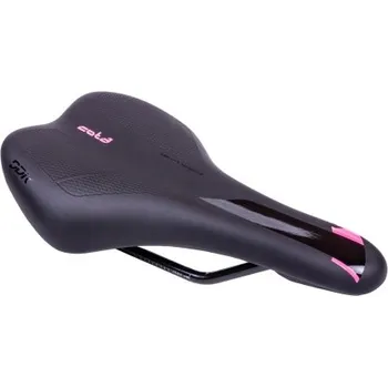 Sedlo na kolo sedlo dětské DDK Cota F24 černo-růžové - černá/růžová, 238x133 mm