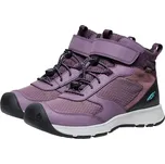 turistické boty dětské KEEN SKUA MID WP YOUTH black plum/plum perfect - 38