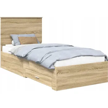 Postel Rámeček postele Dub Sonoma 90 x 190 cm Materiál: dřevotříska