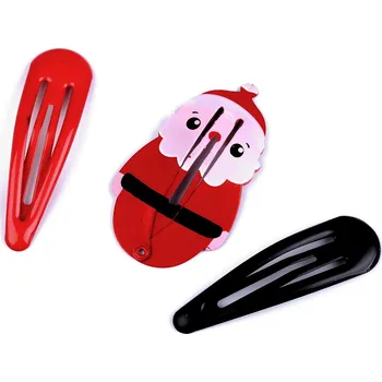 Výprodej - Sponka do vlasů pukačka - santa Varianta: 11 mix Santa, Balení: 1 karta