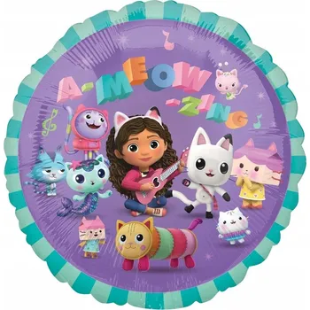 Balónek Fóliový balónek Amscan Domeček Gabby 43 cm