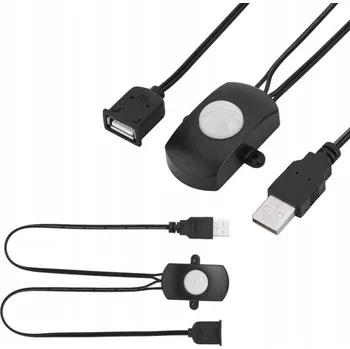 Zabezpečovací technika 2A DC 5-24V PIR INFRAČERVENÝ SNÍMAČ POHYBU USB