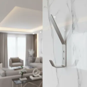 Věšák Interex design Věšák LEILA XL / Broušený nikl