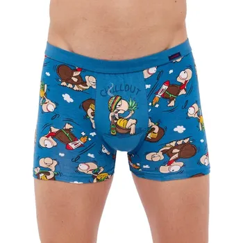 Boxerky Boxerky Cornette Tattoo 280/234 Chillout Barva: Modrá, Velikost: L